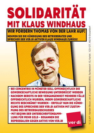 Solidaritaät mit Klaus Windhaus