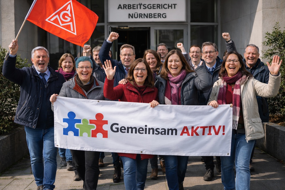 Betriebsraetin Isabella Paape - Kündigung zurücknehmen – Kandidatur ermöglichen, Teilerfolg vor dem Arbeitsgericht Nürnberg