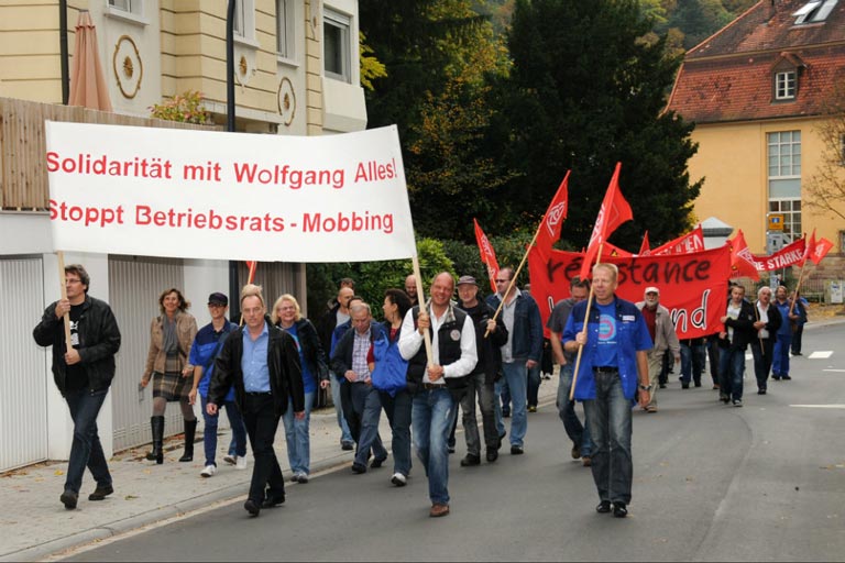 Solidarität mit Wolfgang Alles - Stoppt Betriebsrats-Mobbing